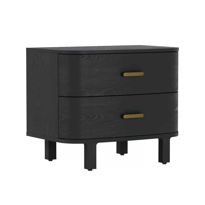 Solara Black Nightstand