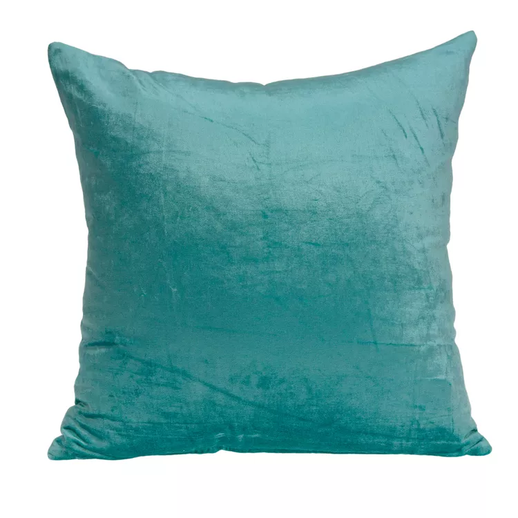 Solid Aqua Accent Pillows for Home Decor - Durable and Natural Style