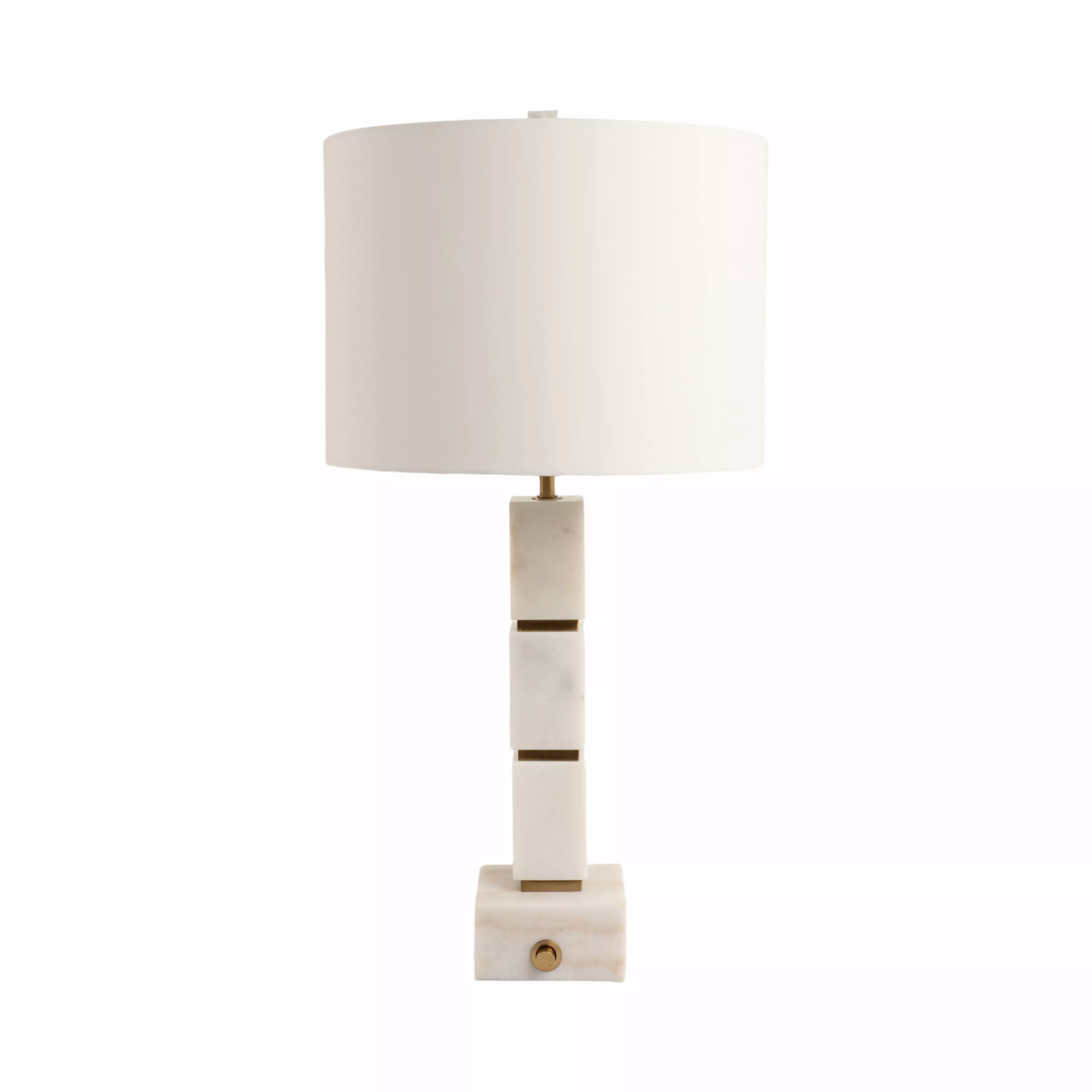 Stacked Marble Cubes Lamp Base