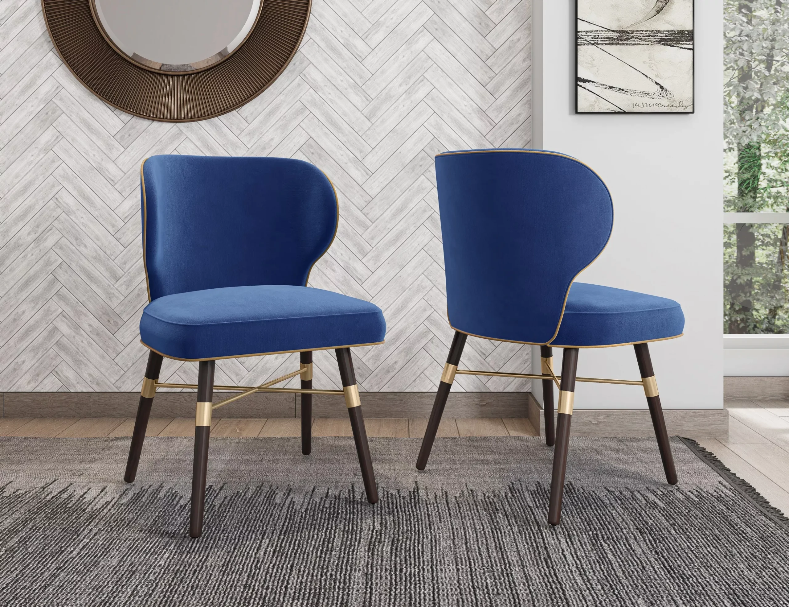 Strine Blue Dining Chair
