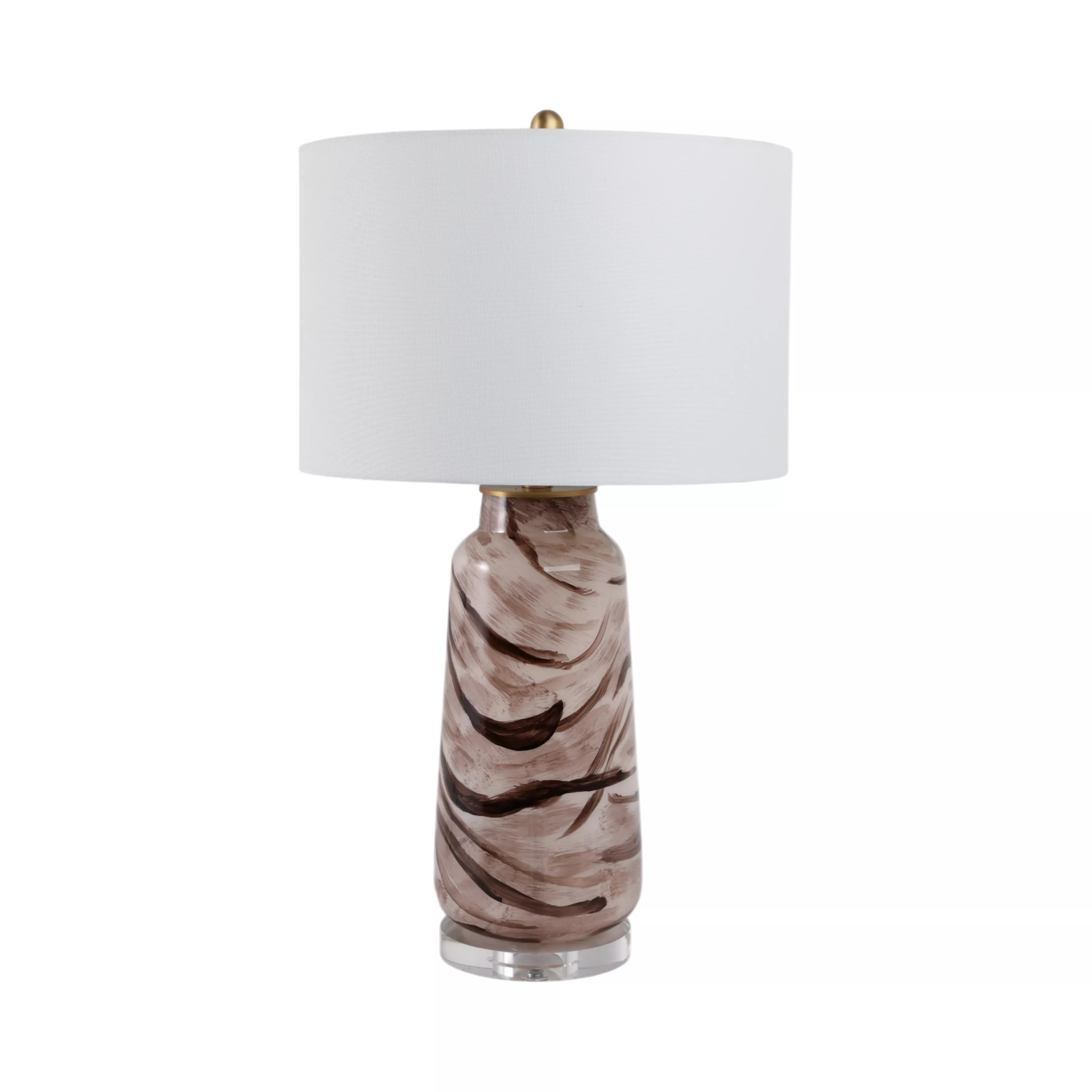 Swirled Glass Table Lamp