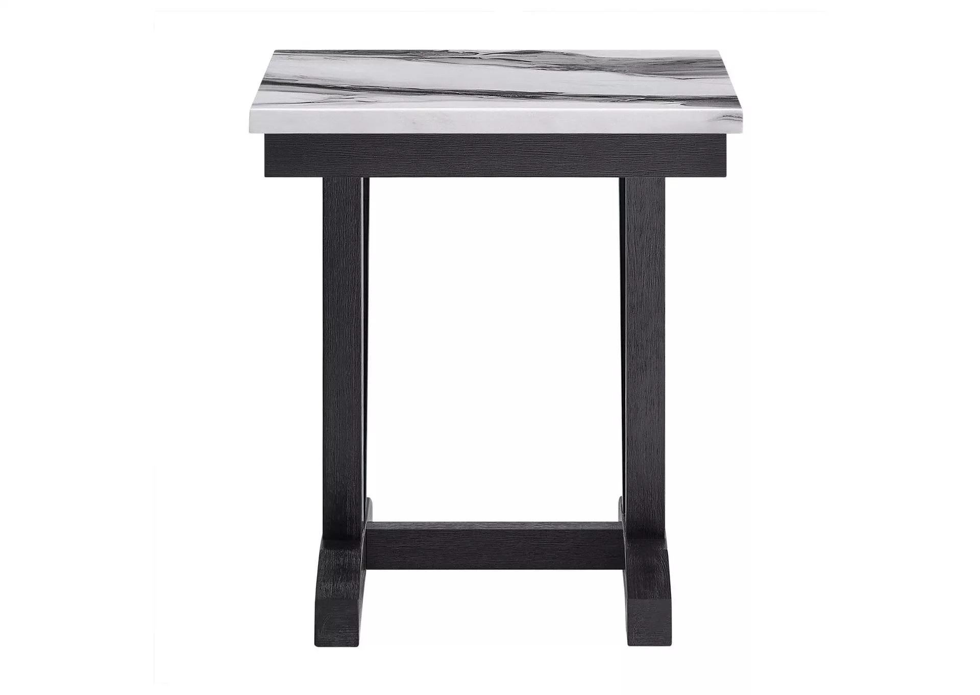 T1319 BLK - WHT END TABLE