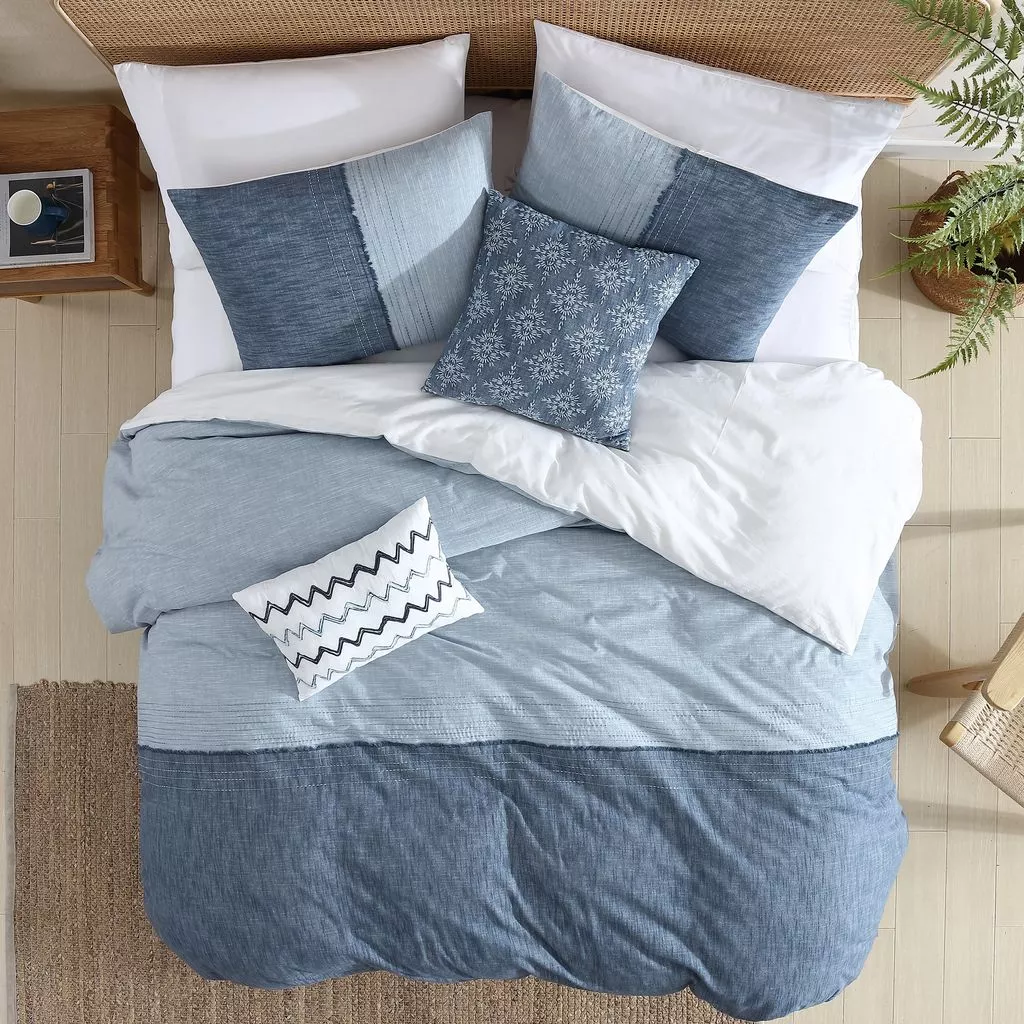 Textured Color Block 5 pc King