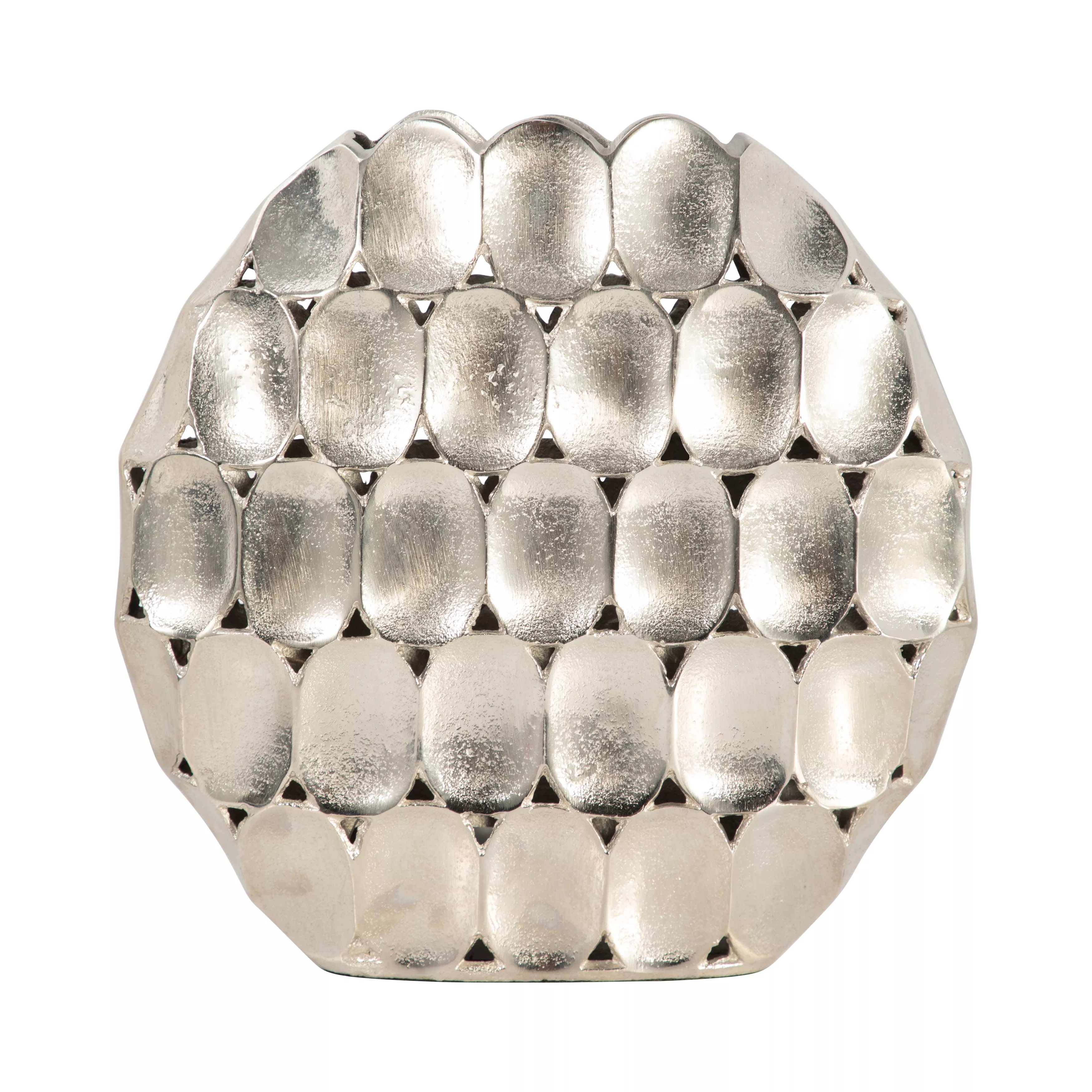 Textured Solid Oval Vase