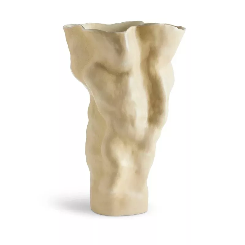 Timna Latte Porcelain Vase by L'Objet