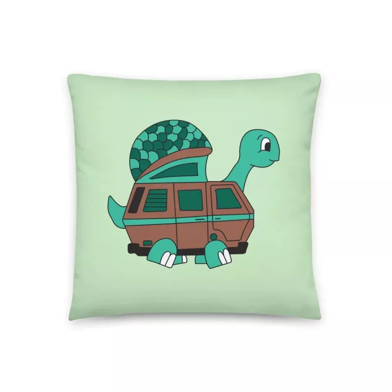 Tom Turtle Throw Pillow