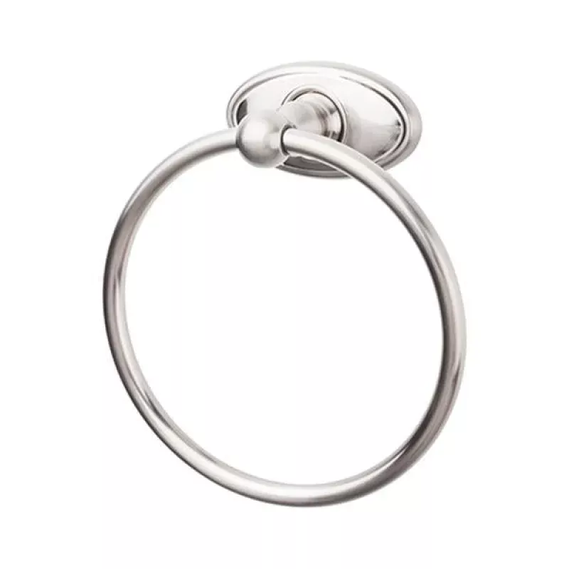 Top Knobs Edwardian Bath Ring - Oval Backplate in Brushed Satin Nickel