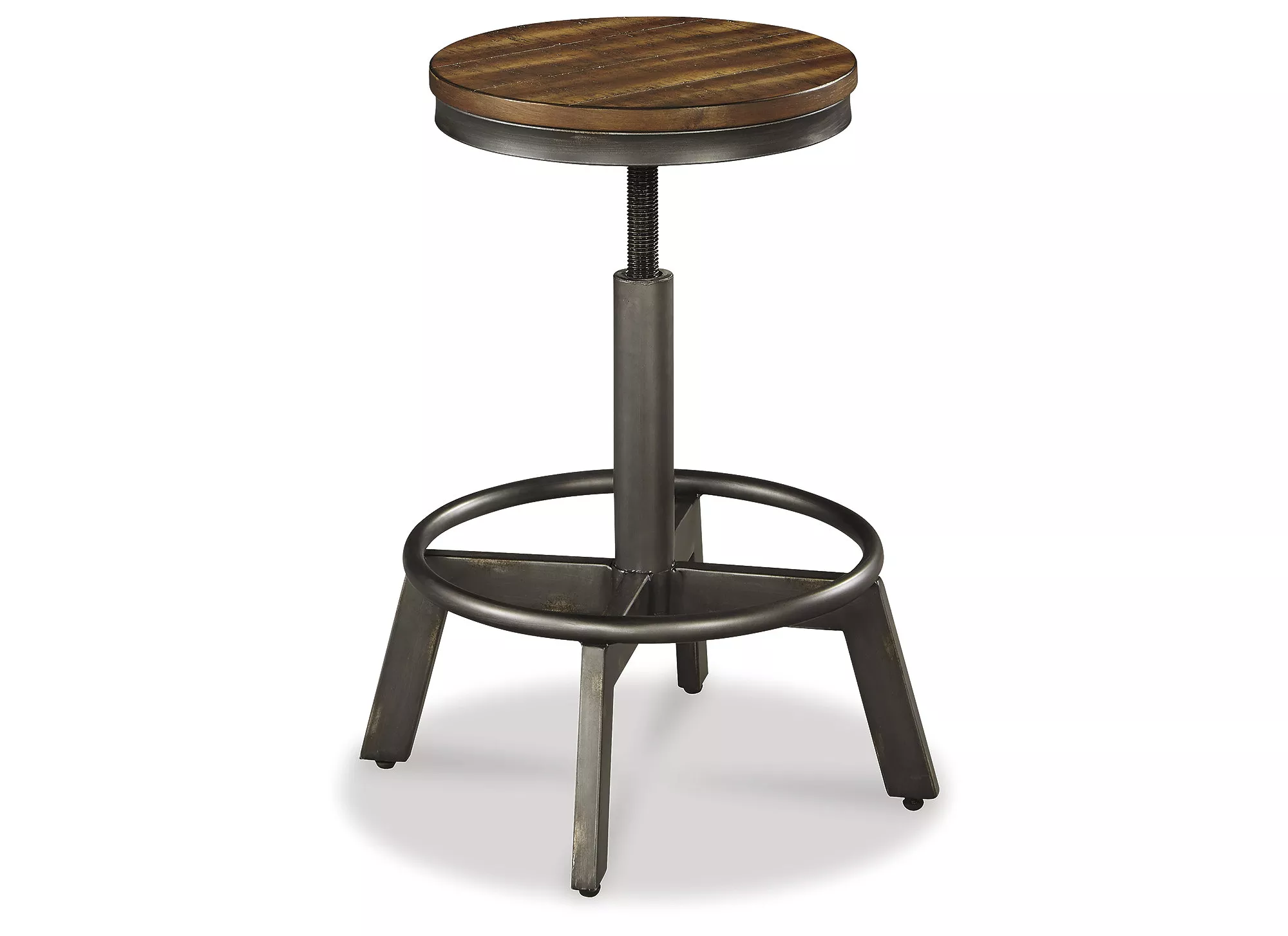 Torjin Adjustable Counter Height Backless Stool (Set of 2)