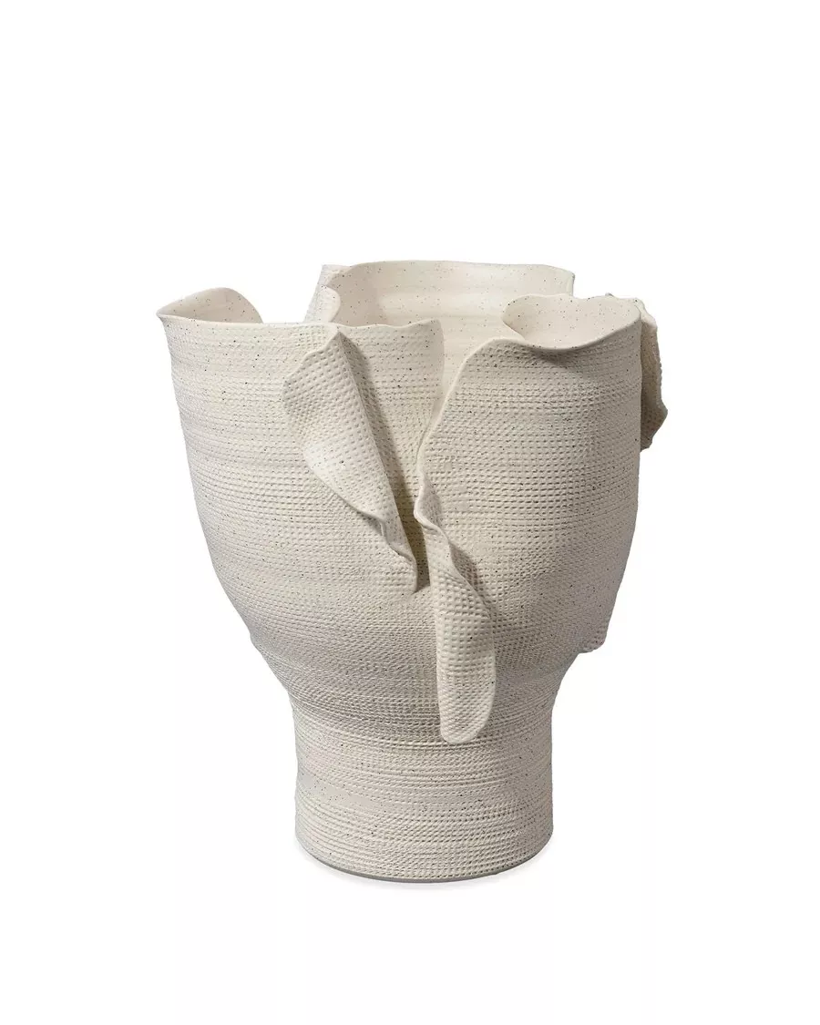 Torn Wide Porcelain Vessel