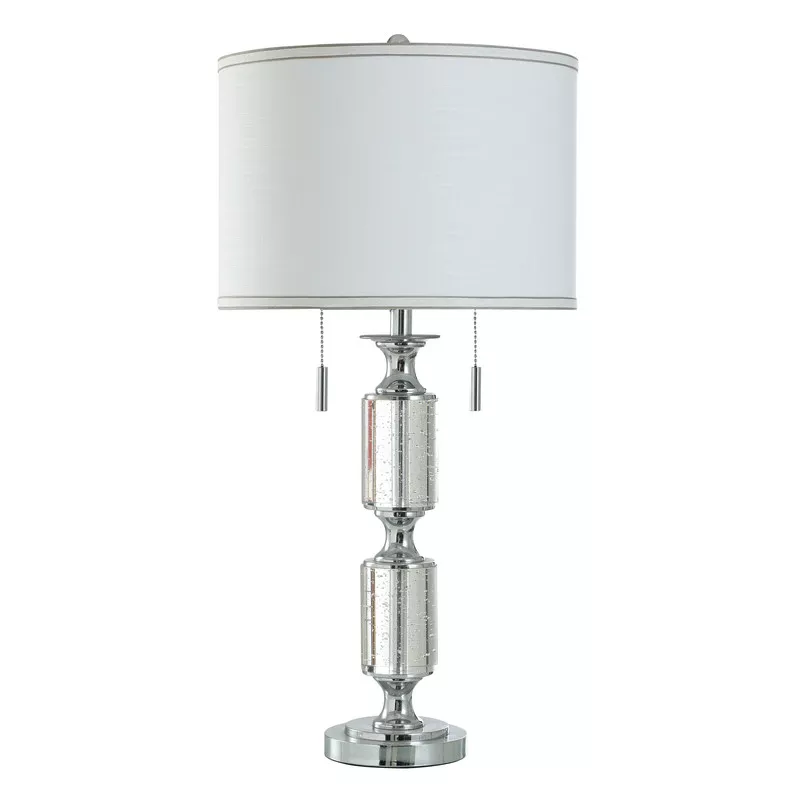 Triple Column Mirrored Lamp
