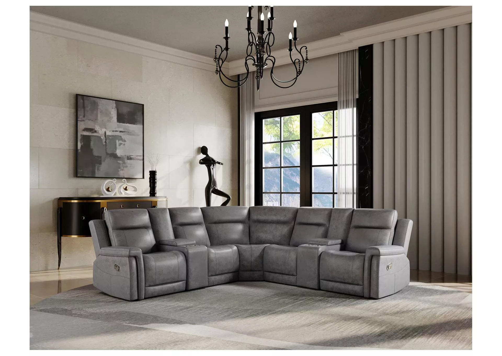 U1797 GREIGE SECTIONAL