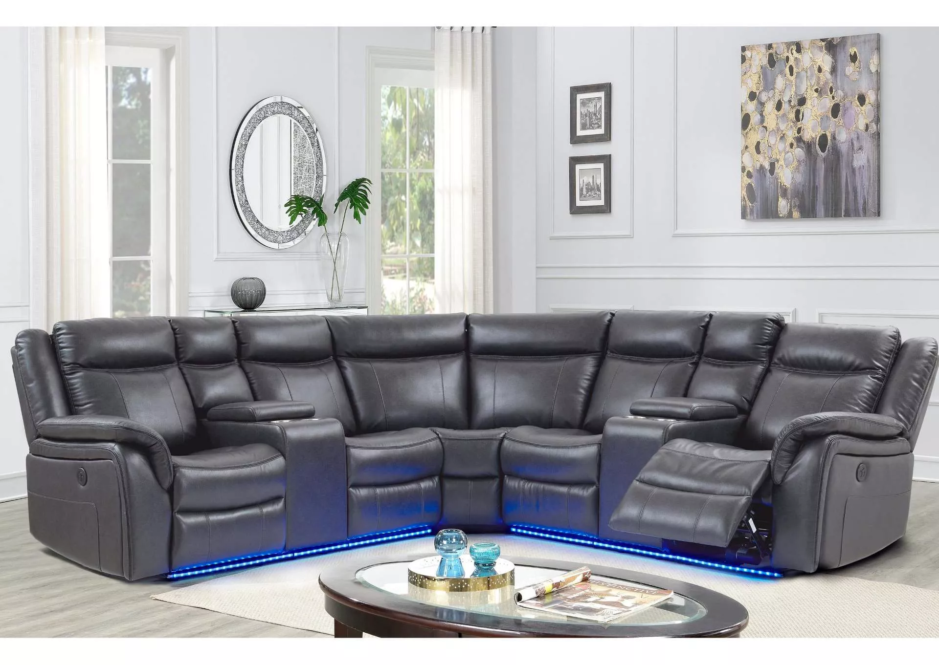 UM02 BLANCHE CHARCOAL SECTIONAL