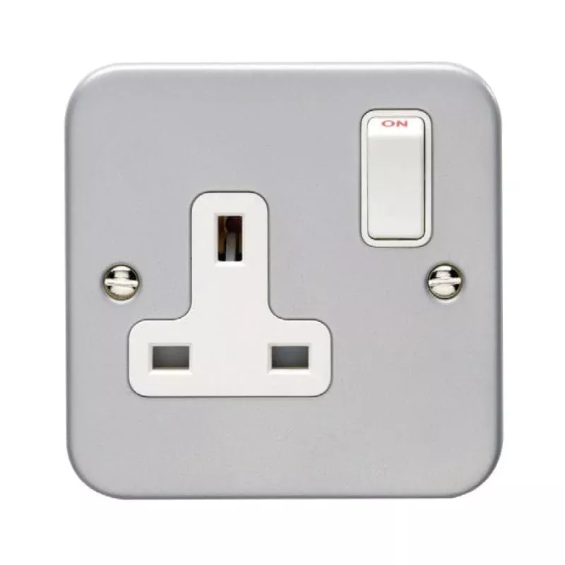 Utility 1 Gang Socket - Grey