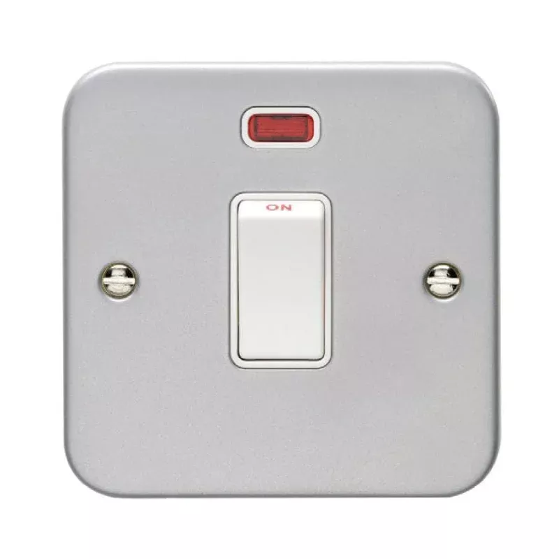 Utility 20Amp Switch With Neon Indicator - Grey