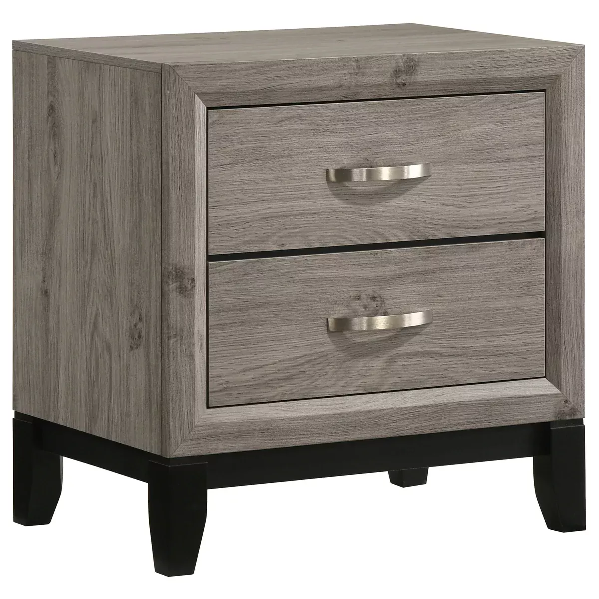 Valen 2-drawer Nightstand Bedside Table Light Taupe