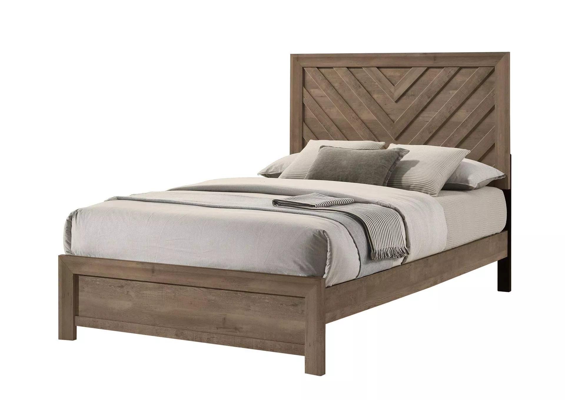 VALOR FULL BED - BROWN