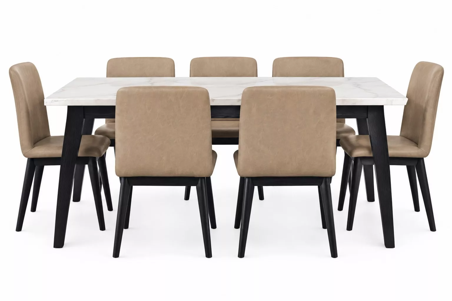 Vida Black 7-Piece Dining Set