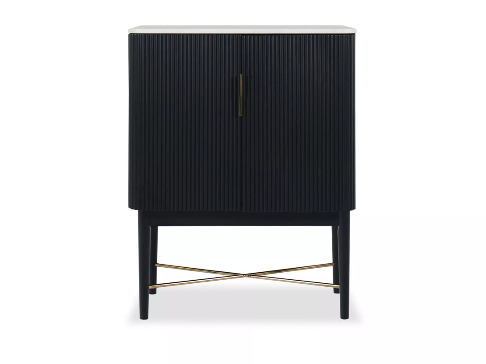 Vida Marble Top Wine Cabinet
