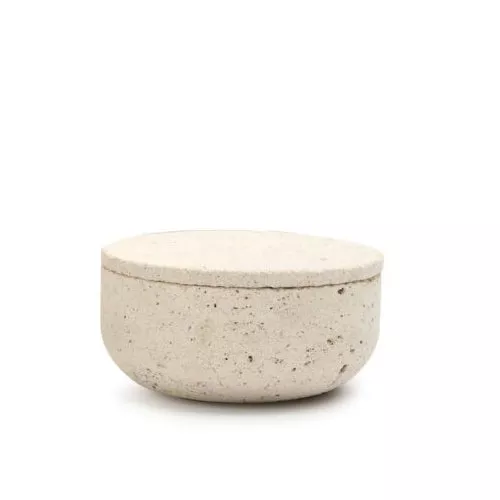 Vincent Van Duysen Limestone Bathroom Canister by When Objects Work