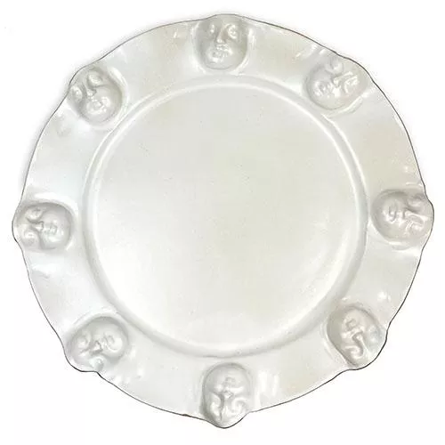 Viso Faces White 16.25" Platter by Michael Wainwright