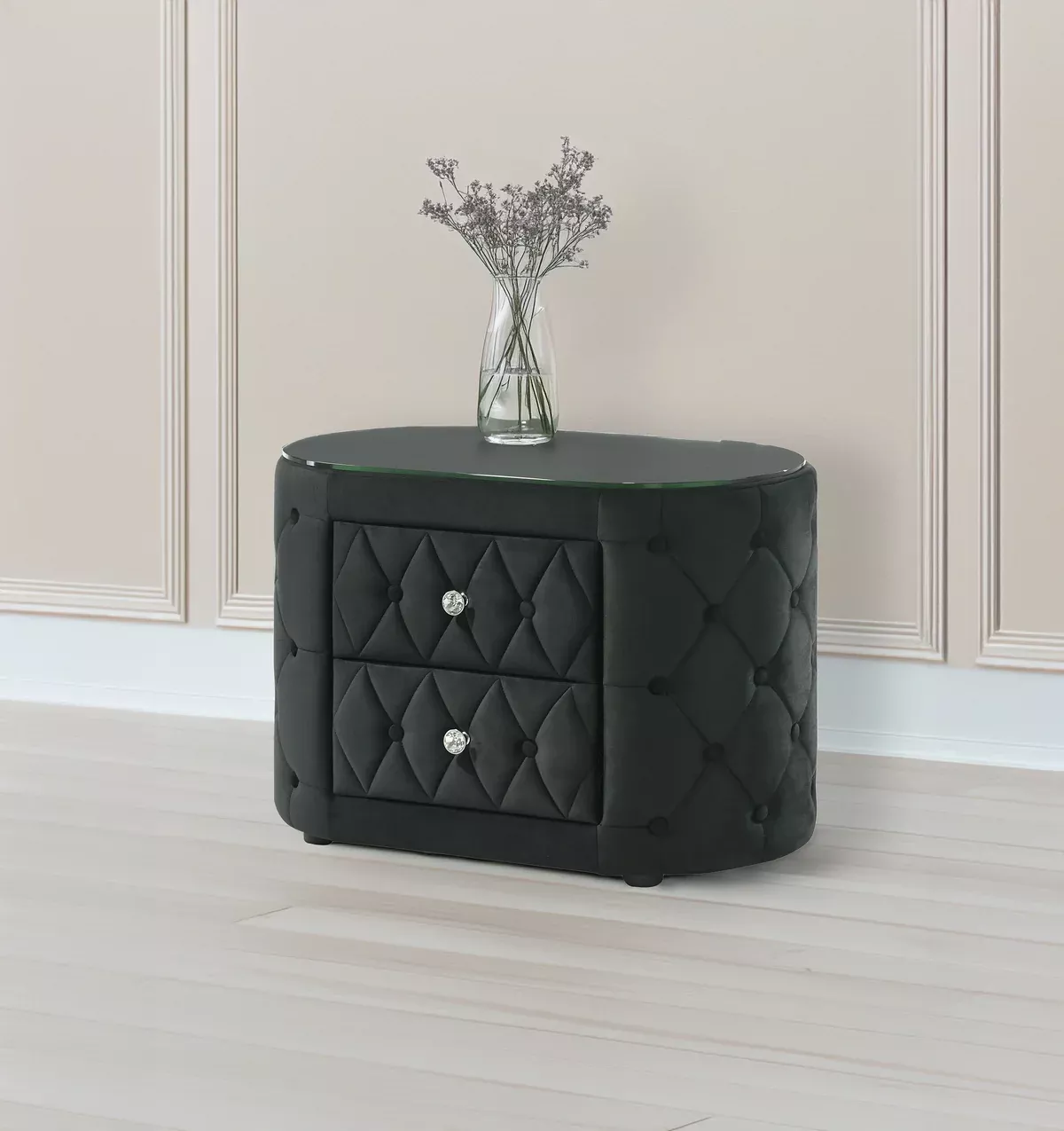 VOLTARE NIGHT STAND BLACK