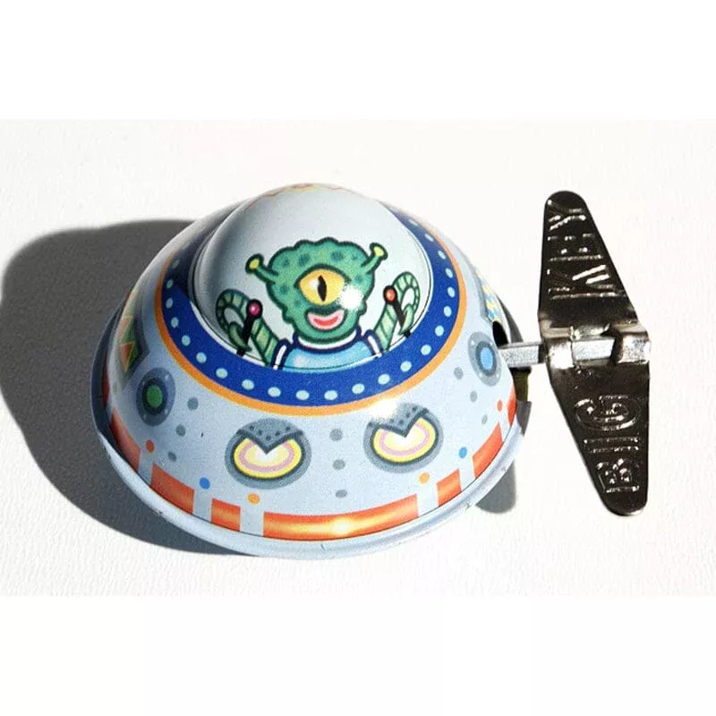 Wacky Windup UFO Tin Wind Up Toy
