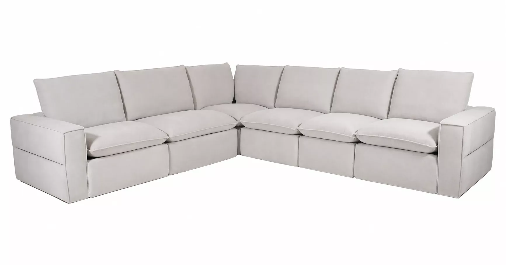 Warner Power Motion 6pc Sectional in Sand
