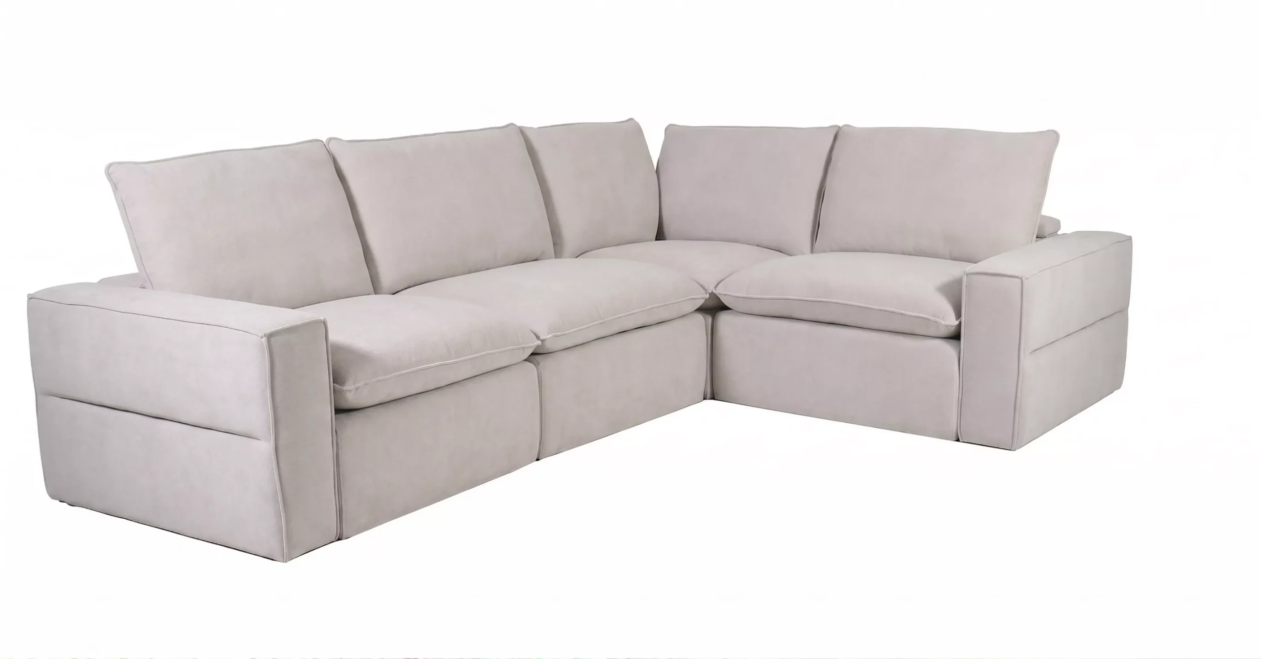 Warner Stationary 4pc Sectional in Sand