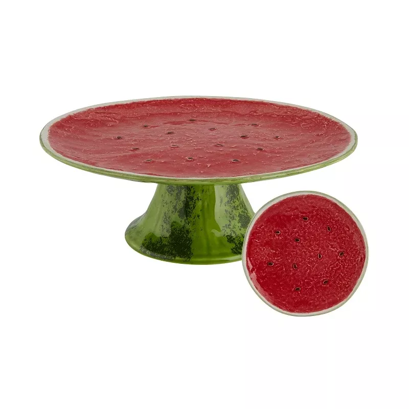Watermelon Cake Serving Set by Bordallo Pinheiro