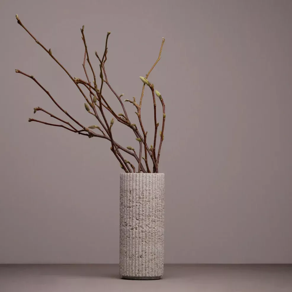 When Objects Work Grooved Limestone Vaseby Nicolas Schuybroek