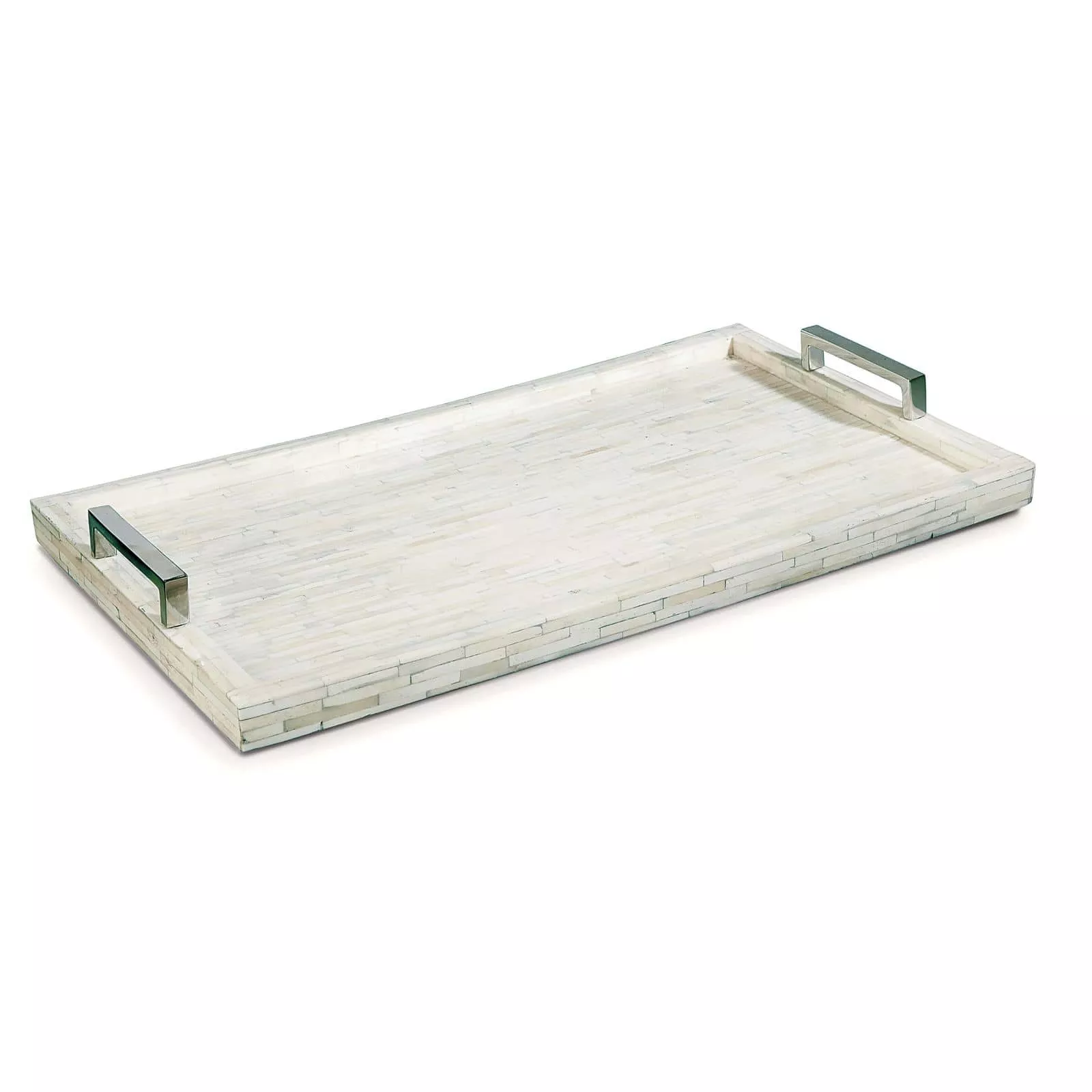 White Bone and Nickel Tray
