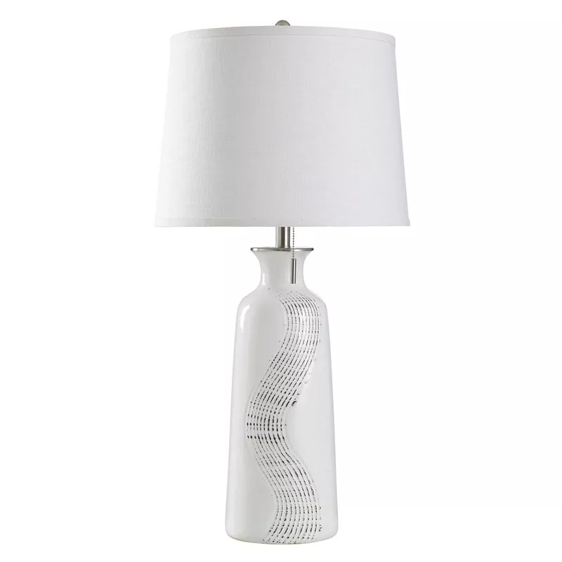White Ceramic Wave Lamp