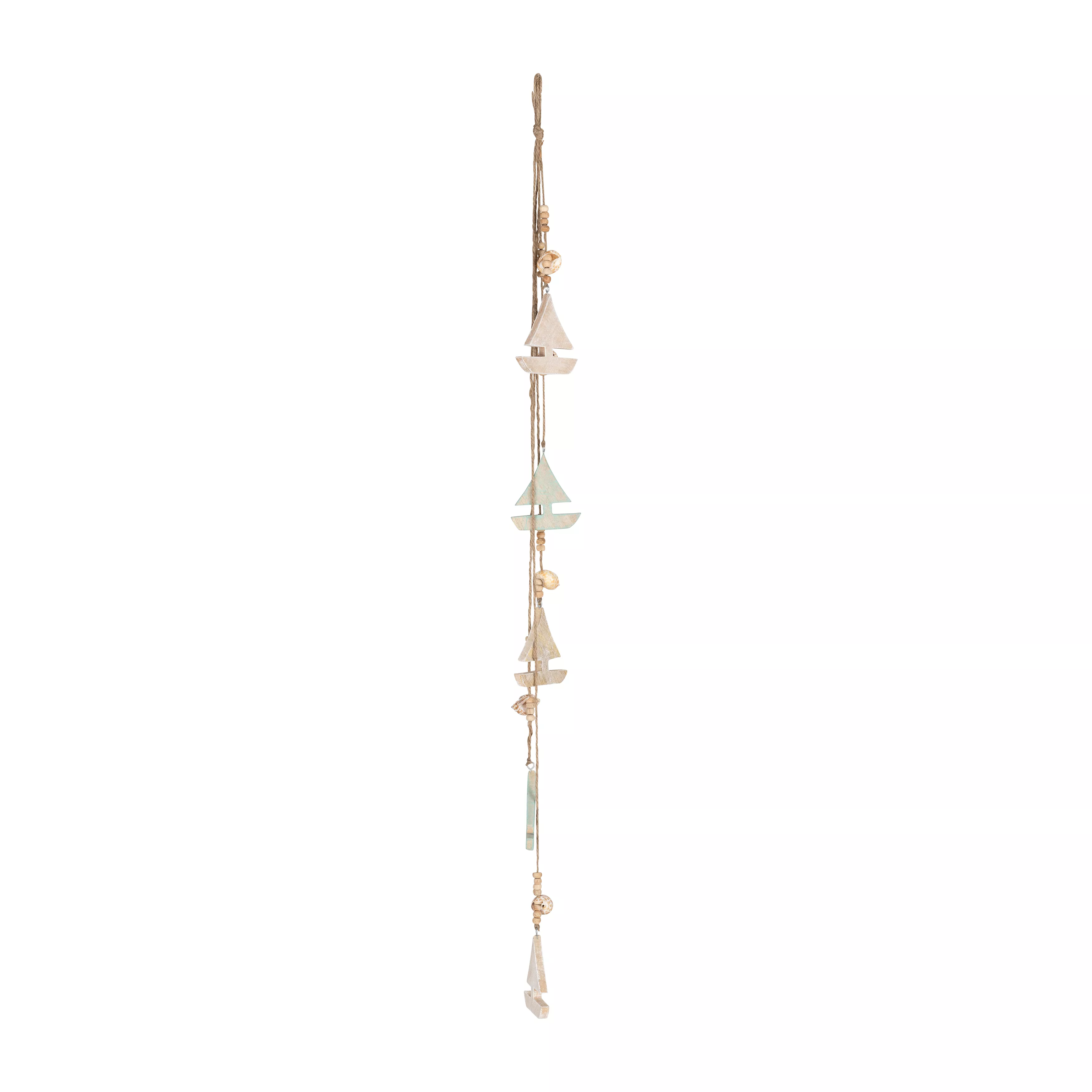 Wood 40"H Hanging Sailboat