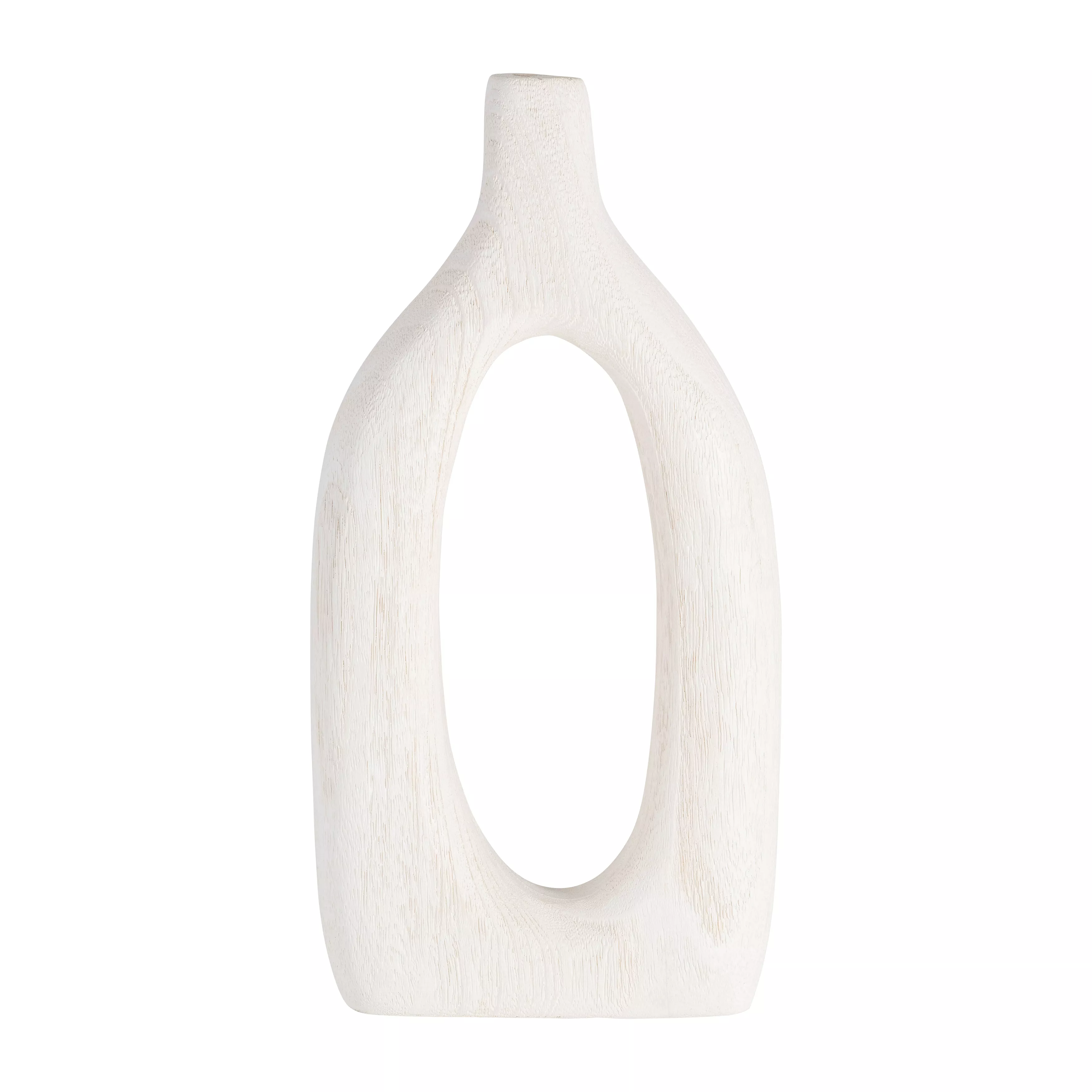 Wood Novelty Cut-Out Vase