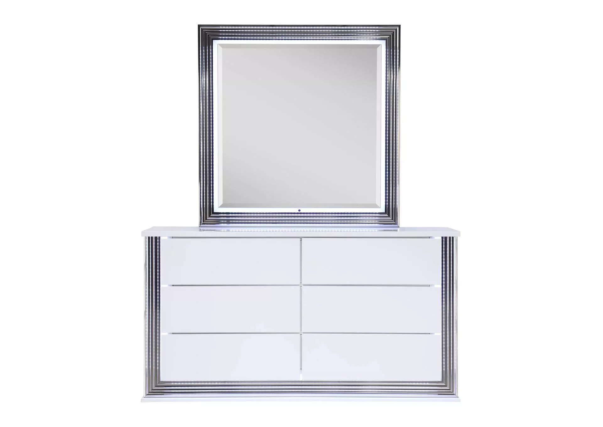 YLIME SMOOTH WHITE MIRROR WITH LED