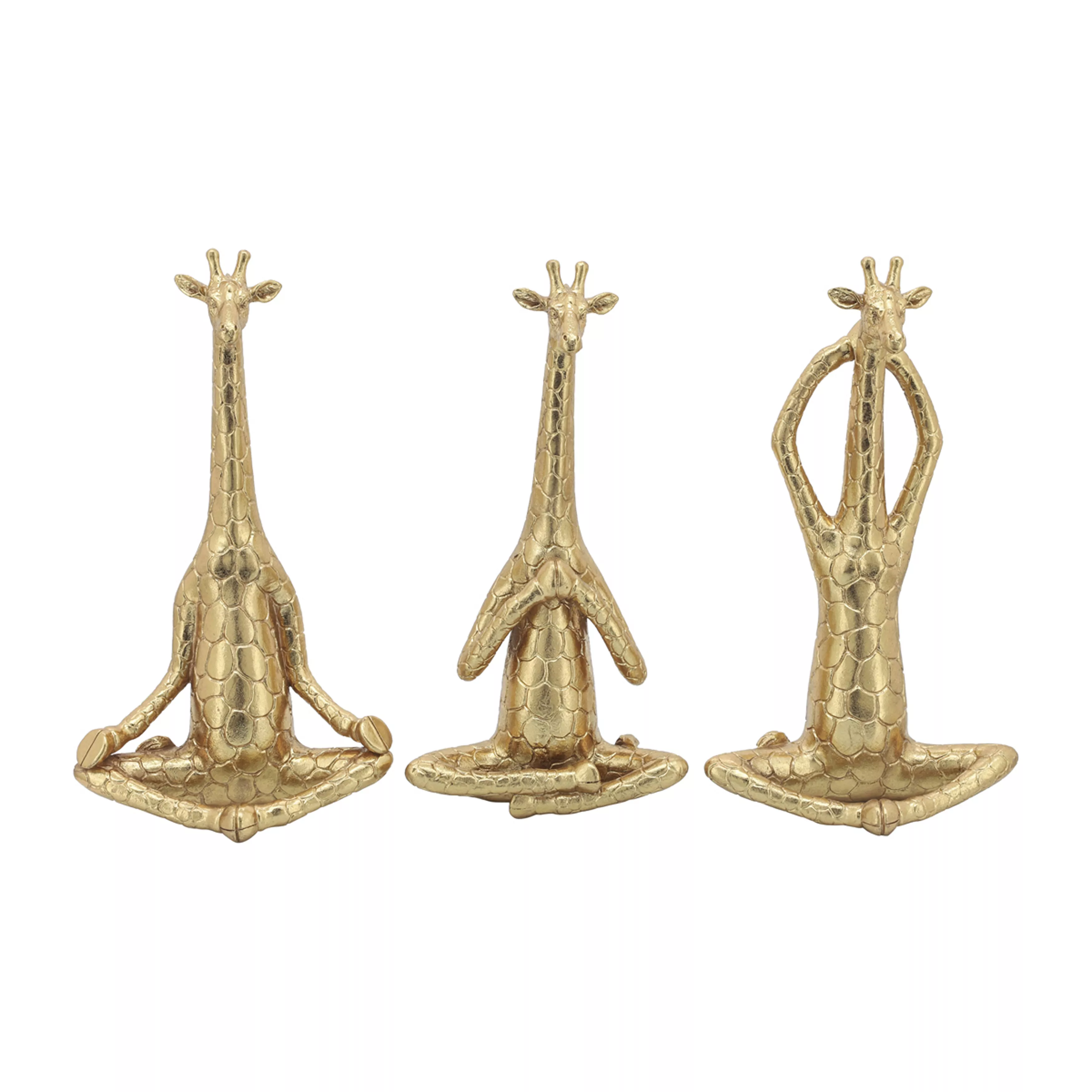 Yoga Giraffe Figurines (Set of 3)