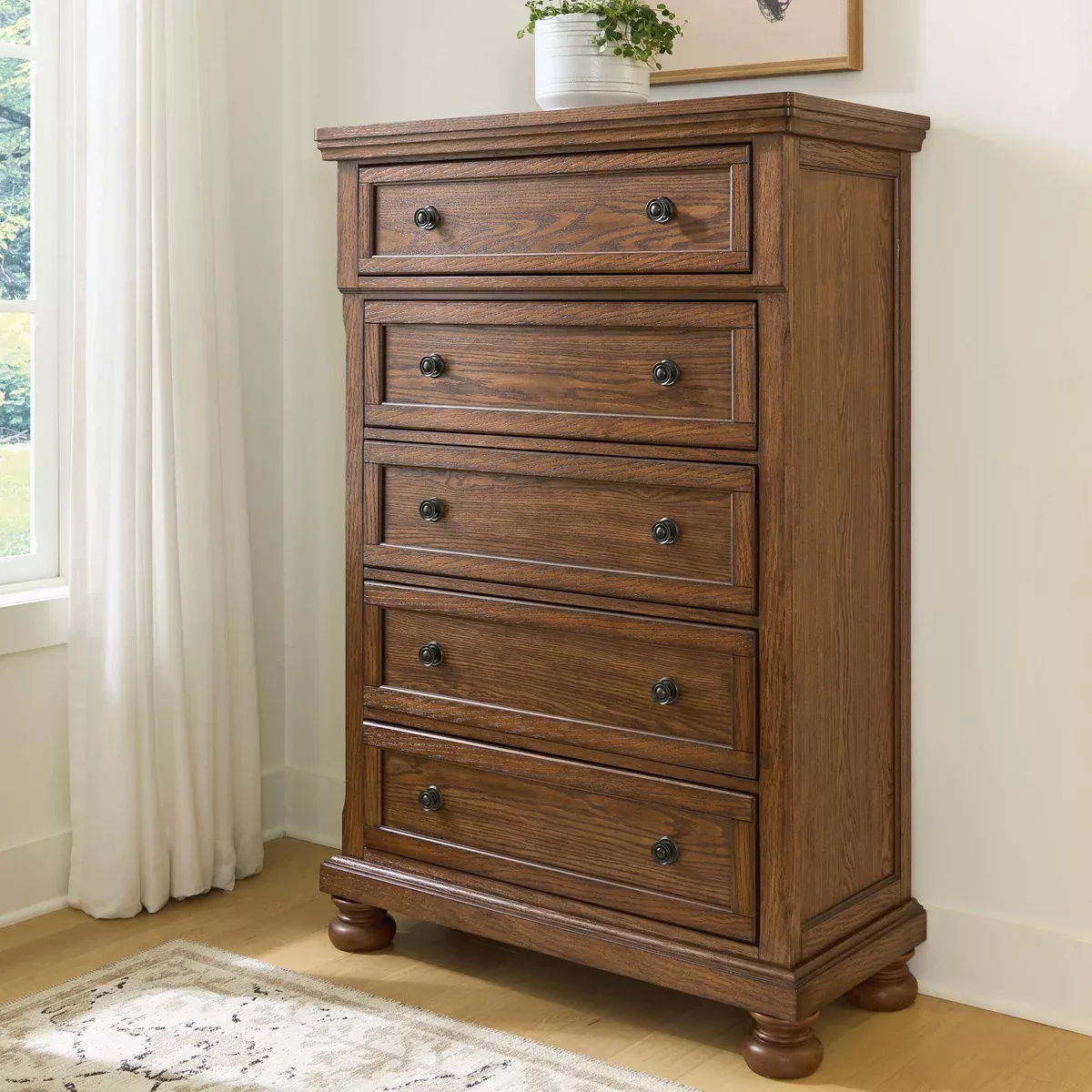 Zackaryn Five Drawer Chest