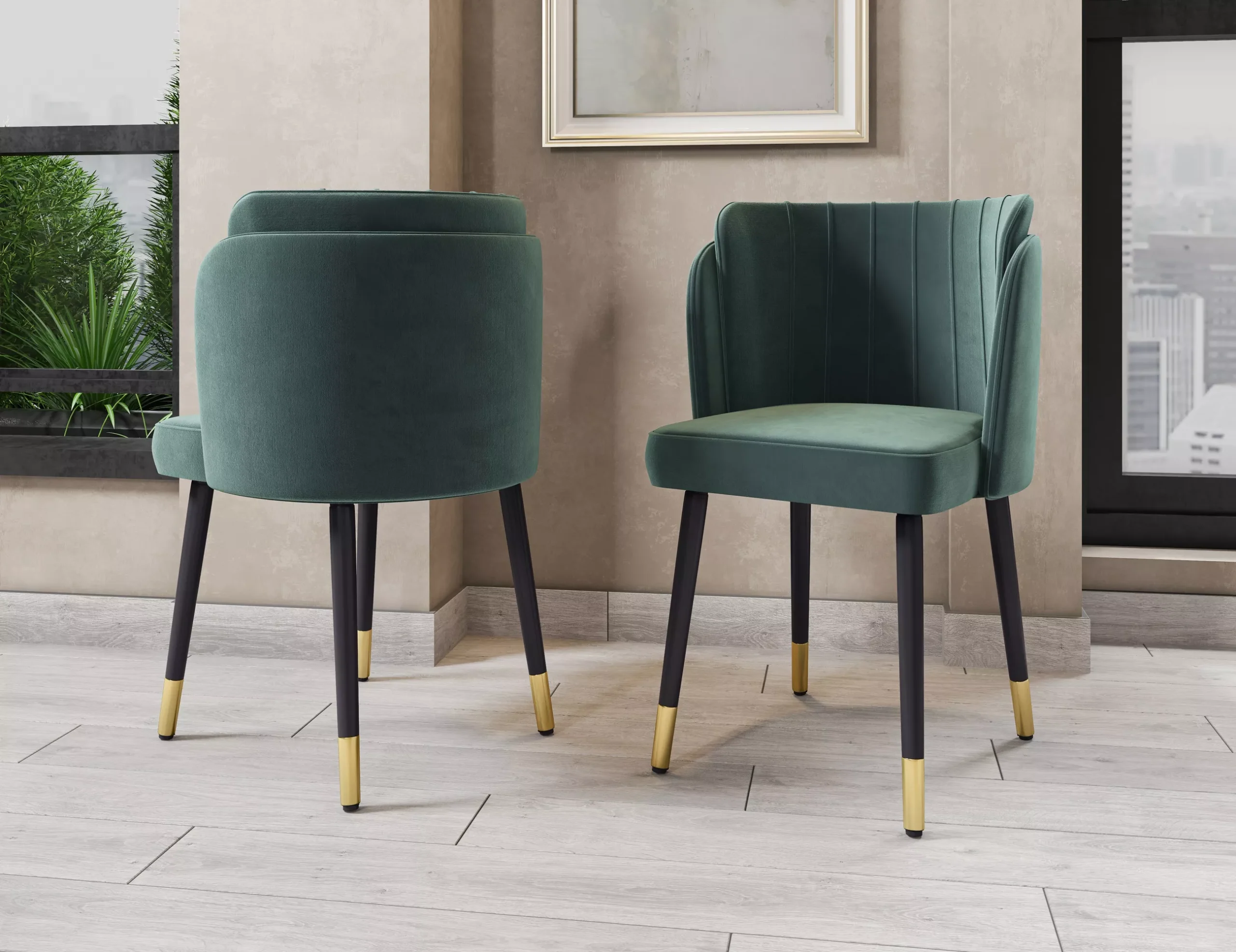 Zephyr Green Dining Chair