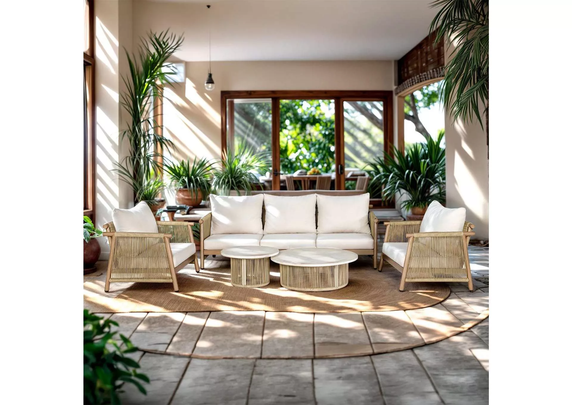 Zira 5 Piece Patio Sofa Set